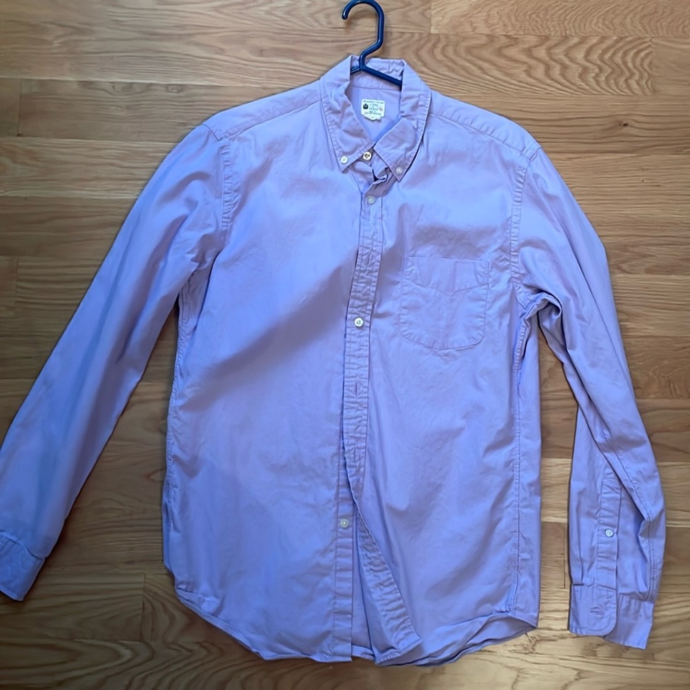 J. Crew size M long sleeve Oxford button down light purple